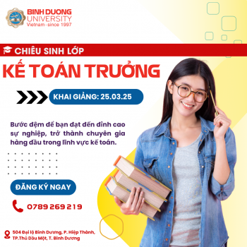 Chiêu sinh khóa học bồi dưỡng kế toán trưởng Khóa 1 năm 2025