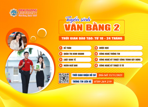 Thông báo tuyển sinh Văn bằng 2 năm 2025