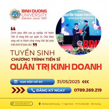 Thông báo tuyển sinh trình độ Tiến sĩ đợt 1 năm 2025