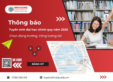 Thông báo tuyển sinh Đại học chính quy năm 2025
