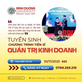 Thông báo tuyển sinh đào tạo trình độ tiến sĩ đợt 2 năm 2025