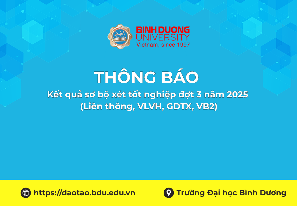 Kết quả sơ bộ xét tốt nghiệp đợt 3 năm 2025 Liên thông, VLVH, GDTX, VB 2