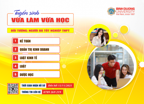 Tuyển sinh trình độ đại học, hình thức đào tạo vừa làm vừa học năm 2025