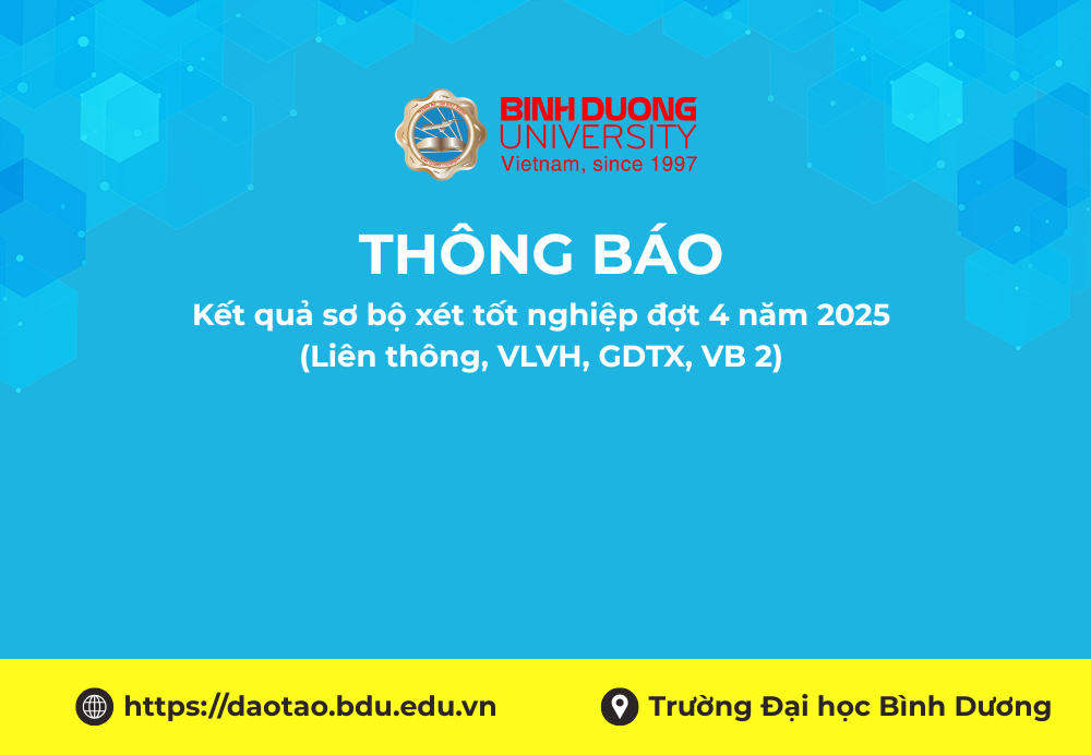 Kết quả sơ bộ xét tốt nghiệp đợt 4 năm 2025 (Liên thông, VLVH, GDTX, VB 2)