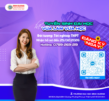 Tuyển sinh trình độ đại học, hình thức đào tạo vừa làm vừa học, đợt 1 năm 2026