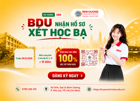 Trường Đại học Bình Dương chính thức mở cổng xét tuyển online