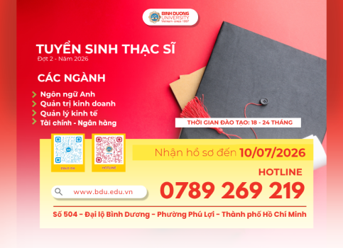 BDU tuyển sinh trình độ thạc sĩ đợt 2 năm 2026
