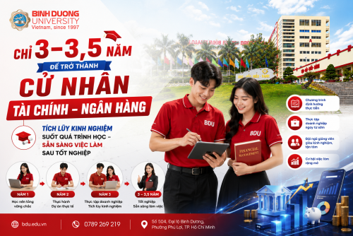 CHỈ 3–3,5 NĂM ĐỂ TRỞ THÀNH CỬ NHÂN TÀI CHÍNH – NGÂN HÀNG. TÍCH LŨY KINH NGHIỆM SUỐT QUÁ TRÌNH HỌC – SẴN SÀNG VIỆC LÀM SAU TỐT NGHIỆP